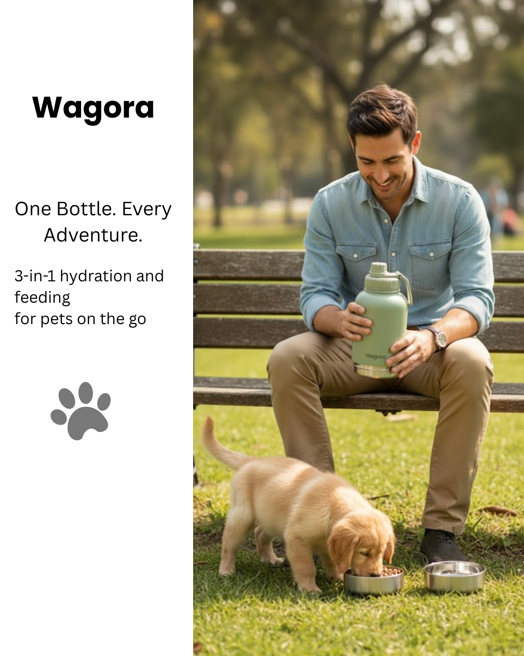 Wagora Tailsip Pet Water Bottle